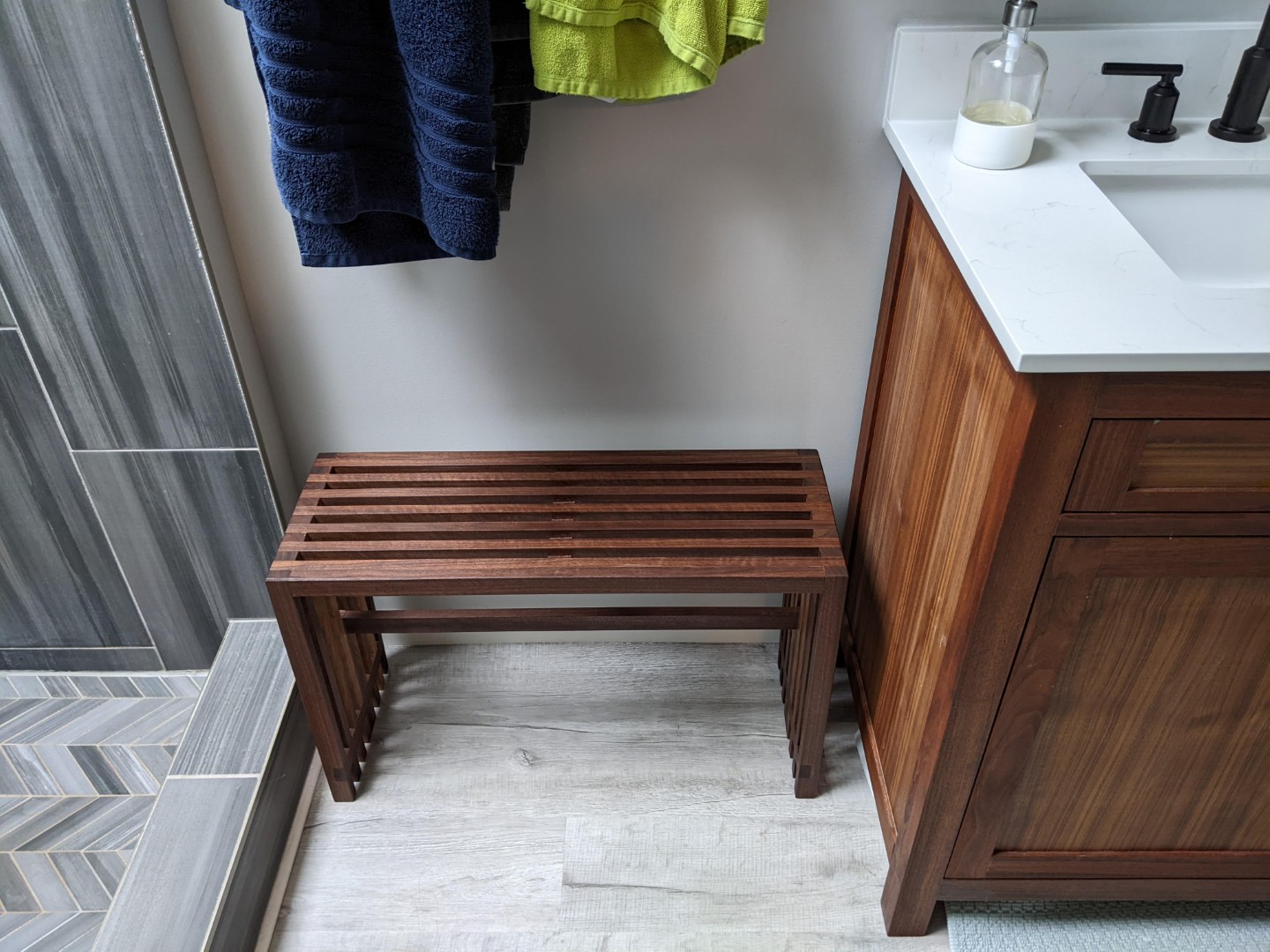 Bathroom bench